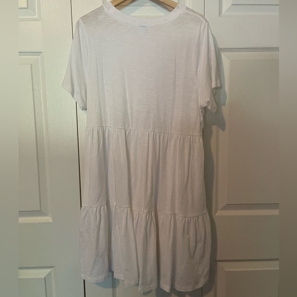 Old Navy White T-Shirt Babydoll Dress - Picture 3 of 3